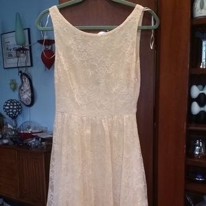 Zara Cream Lace Dress